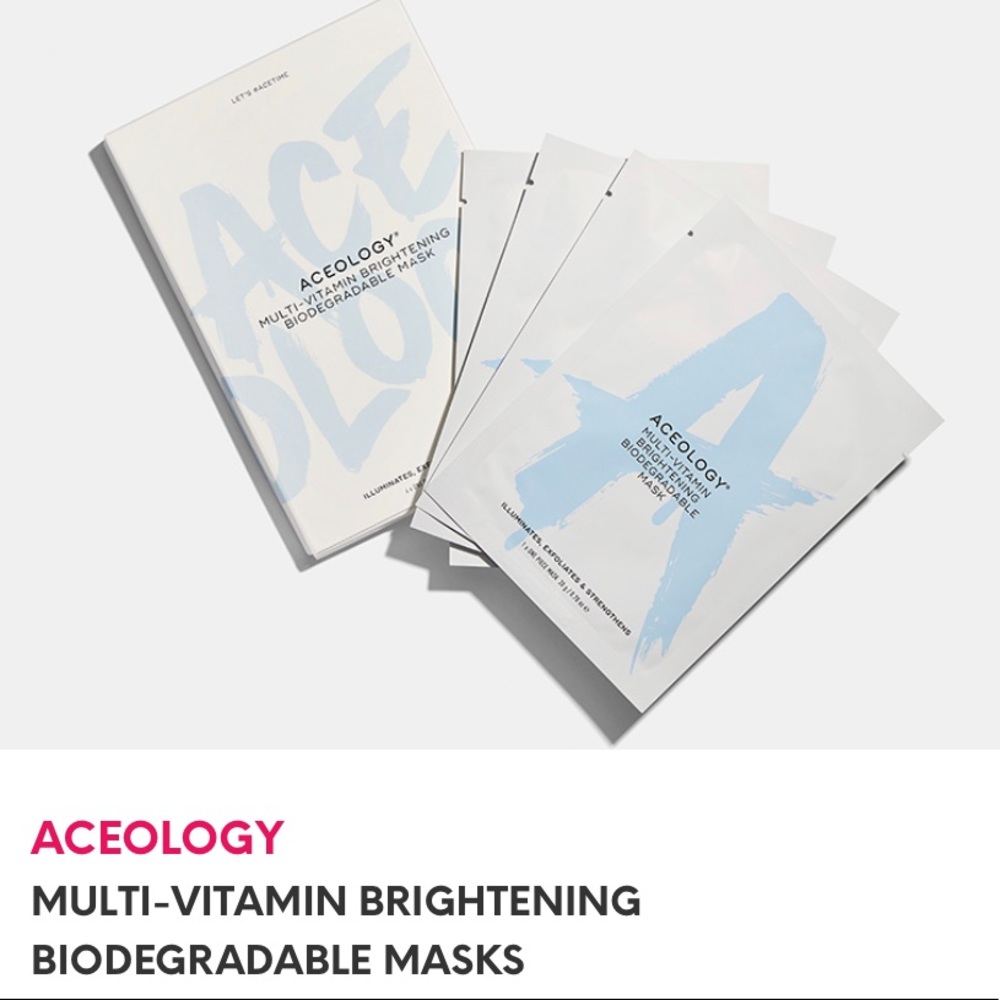 Aceology Multi-Vitamin Brightening Mask 4CT NEW